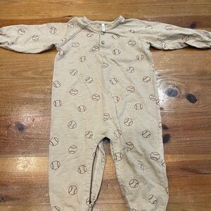 Rylee + Cru 18-24m Baseball Print Romper